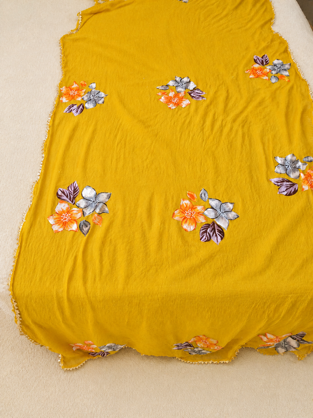 Hand painted dupatta