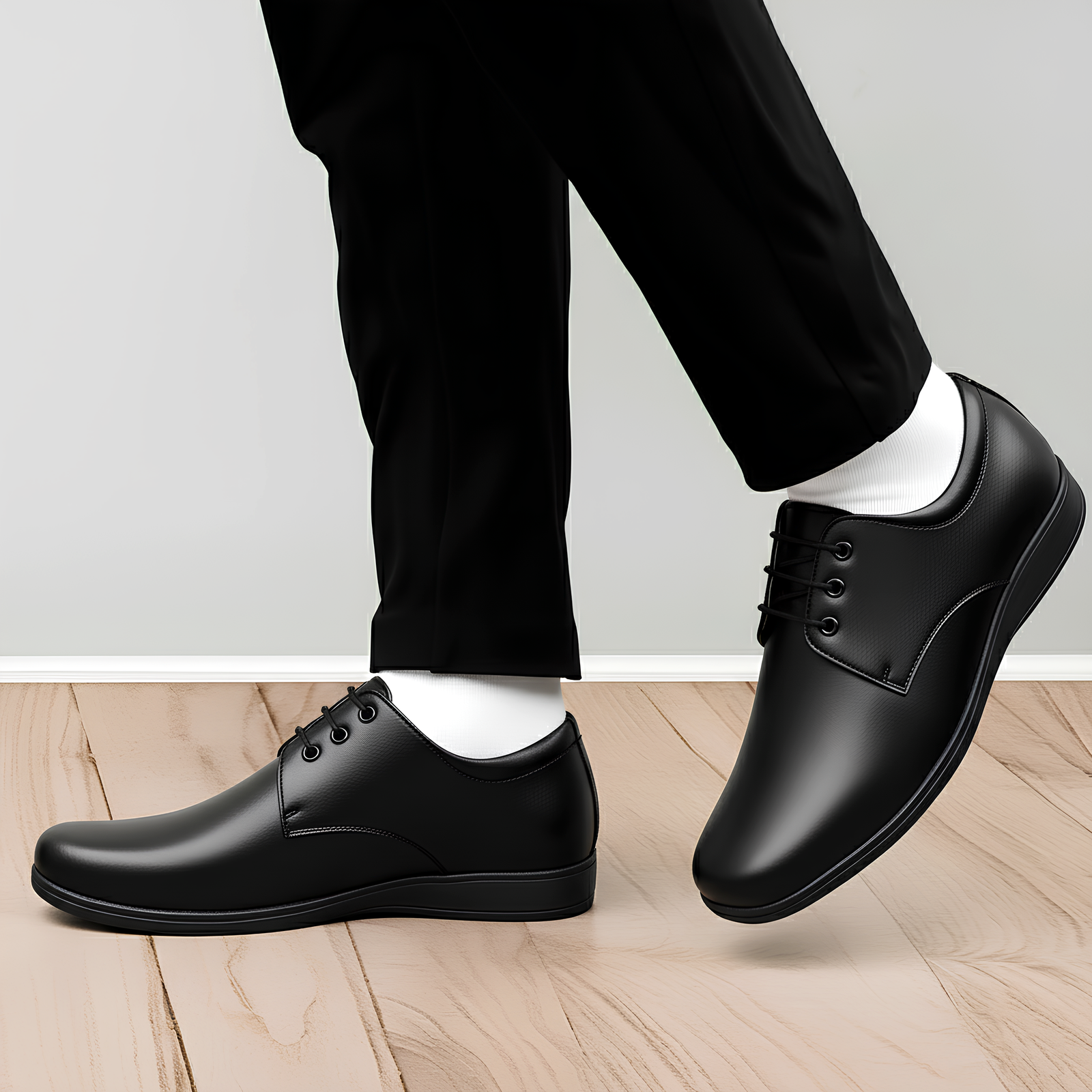 WUGO::Latest Luxury Men Formal Shoes |Black Derby Shoes| Office Shoes For Men's & Boys
