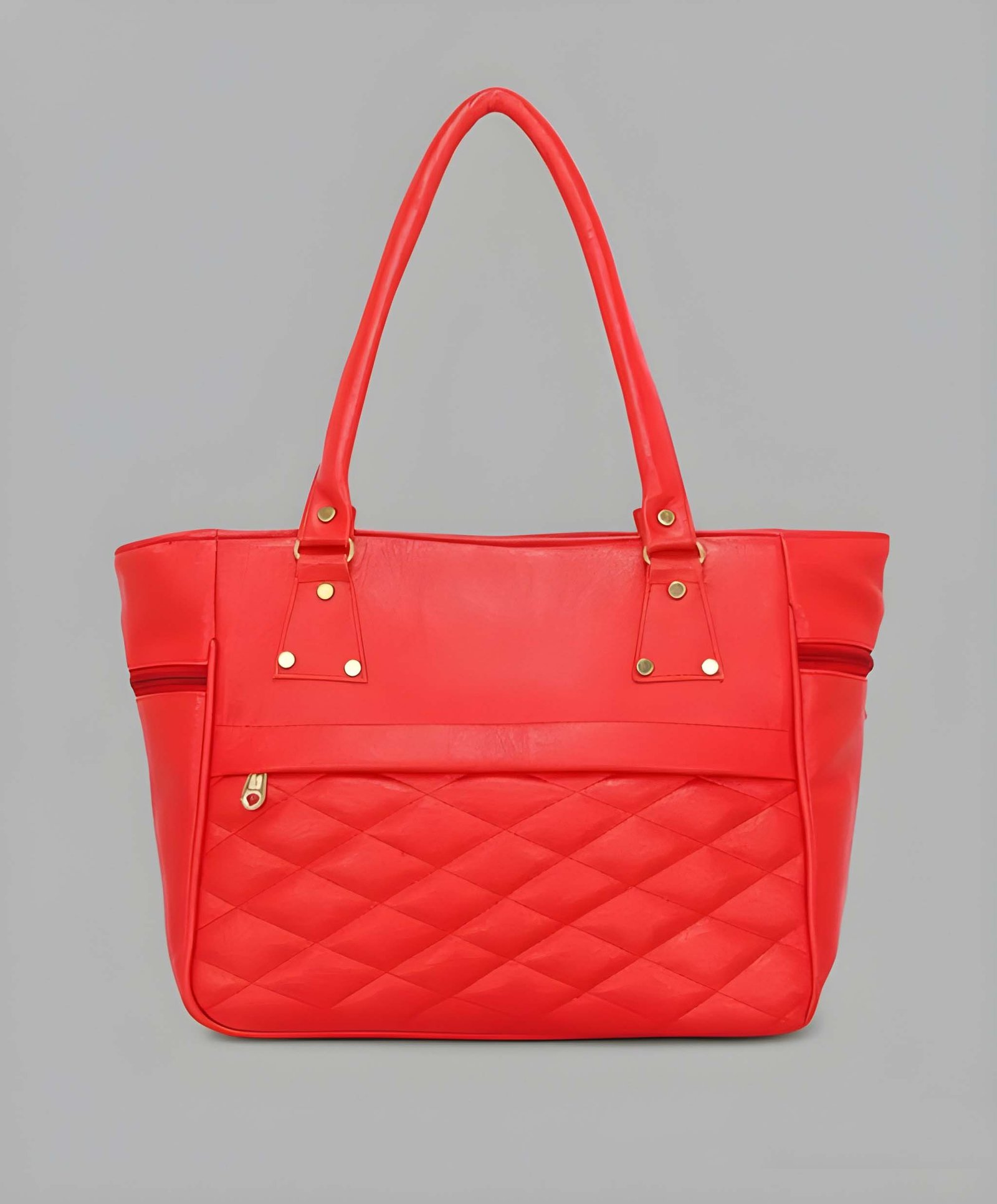 Premium Quality Women’s Stylish Dark Red Handbag | Elegant PU Leather Shoulder & Tote Bag for Ladies | Spacious Multi-Compartment Design with Golden Hardware & Fur Ball Charm | Perfect for Office, Daily Use, Travel & Parties