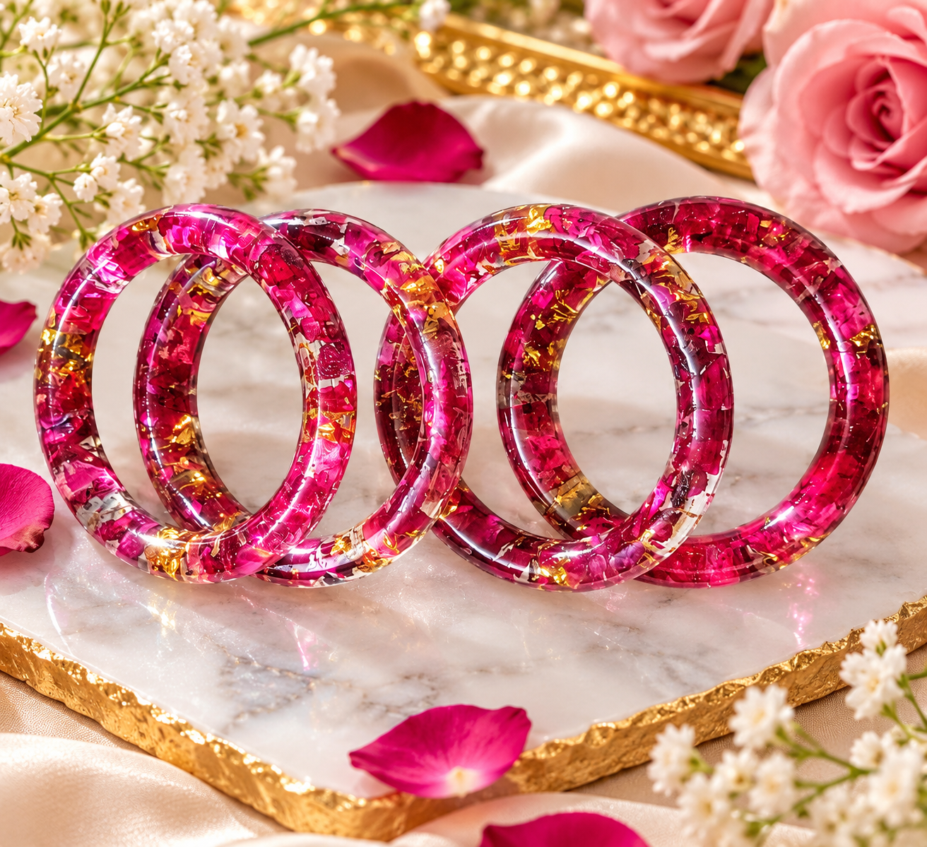 Resin handmade bangles
