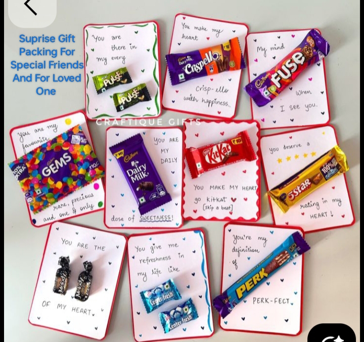 Lover Gift Chocolate with Greating