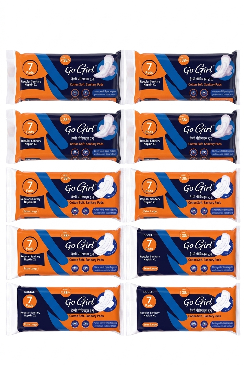 Go Girl Cotton Soft XL Sanitary Pads